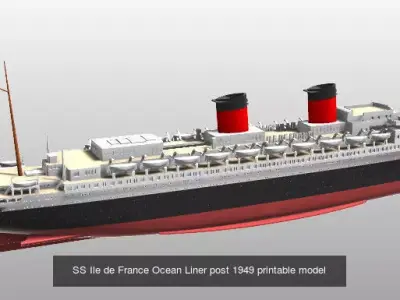 Big ocean liners printable models pack