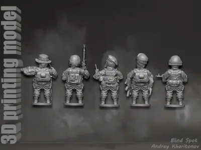 Russian soldier 3D print model
