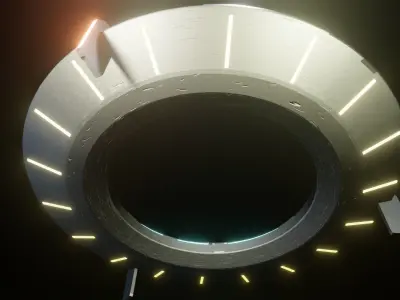 UFO model spaceship 3D model