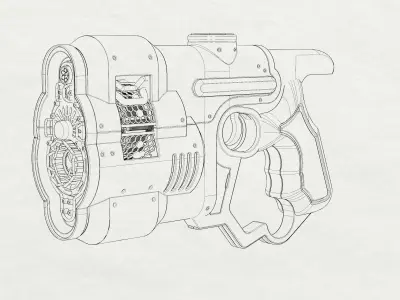 Conway 22G Pistol 3D model