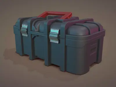 Tool Box Low-poly 3D model order