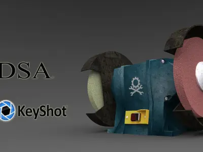 Bench grinder Free 3D model