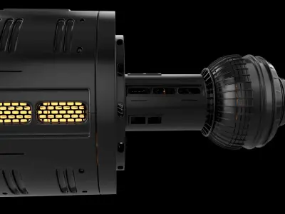 DC machine range hood engine 3D model