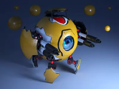 Scifi Robot 3D model purchase