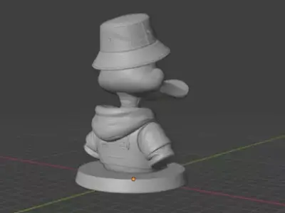 Daffy Duck Headset Holder STL 3D print model