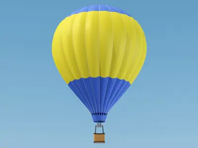 Hot Air Balloon Collection 3D model