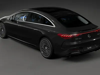 2025 Mercedes-Benz EQS Black 3D model