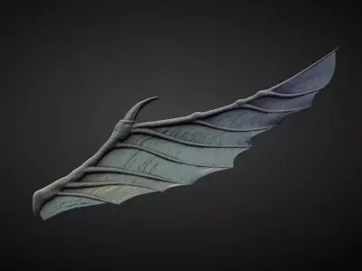 WING39 high poly sculpt 3D model
