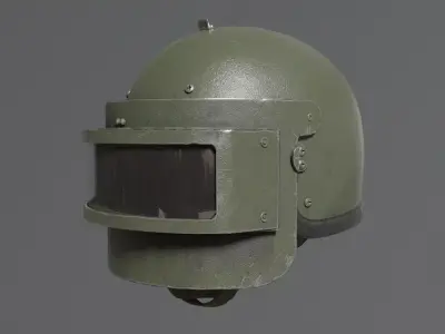 Heavy helmet Rys-T  Low-poly 3D model