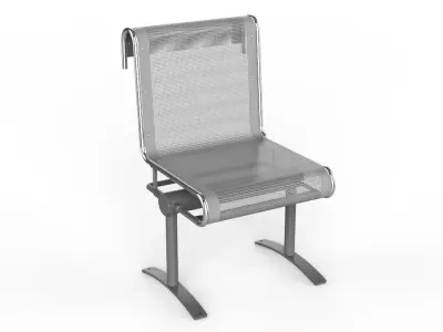 Waiting Room Chair 1 Seat 3D model