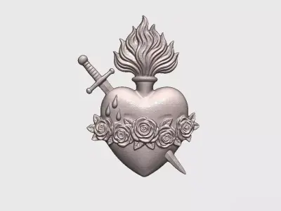 Immaculate Heart of Mary v2 3D print model