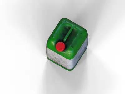 Old Canister Industrial Carafe 25 Liters Low-poly 3D model