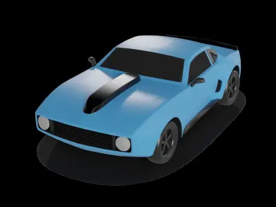 Cars and action games Toy Car 3D model 8