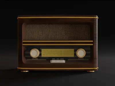 Old Radio 3d Model 3D model purchase