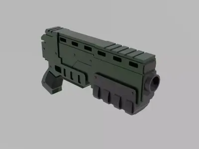 Warhammer 40k Pistol Exitus Low-poly 3D model
