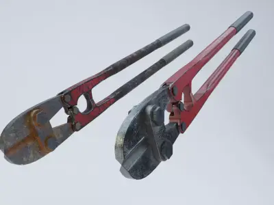 Bolt Cutters Low-poly 3D model