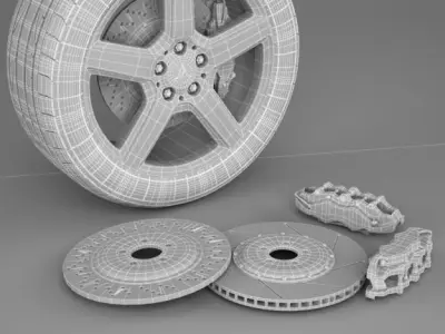Wheel Mercedes CLS 7 3D model