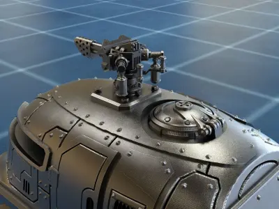 VEHICLE II with flamer 3D print model 3D print model
