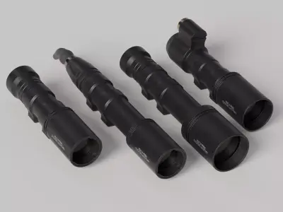 Malkoff Weapon Light Pack Low-poly 3D model