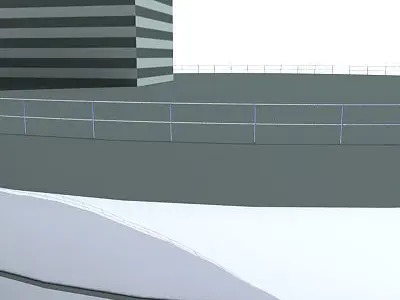 Modern Control Tower 3D model