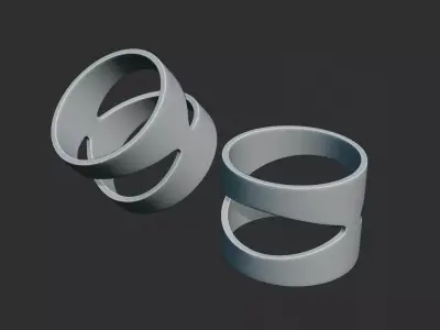 Mechanical Curved Hole Free 3D model