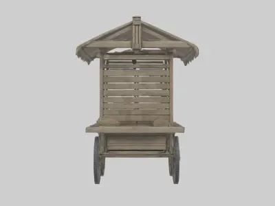 Merchantcart Model Low-poly 3D model