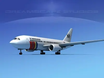 Boeing 767-200ER SAS 3D model