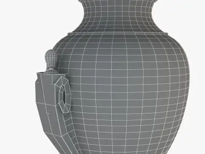 Classic Antique Baroque Lamp 3D model