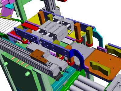 Highly automated filling production line 3D model