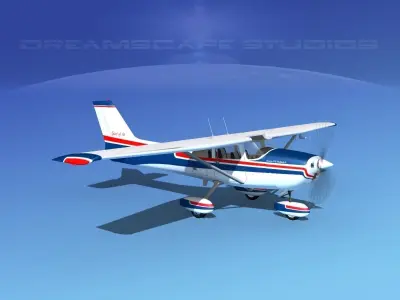 Cessna 172 Skyhawk 1976 V01 3D model