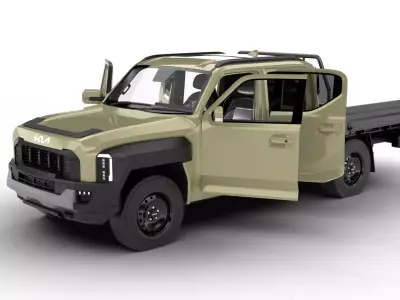 Kia Tasman Chassis 2026 HQ 3d model 3D model