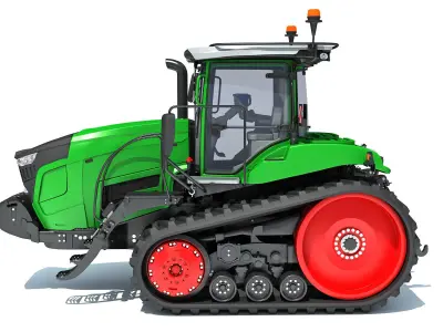 Two Track Tractor 3D model
