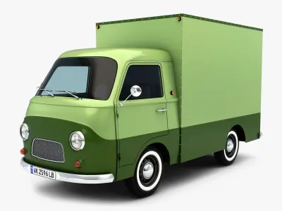 Retro Truck Box v 1 3D model