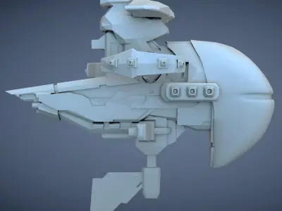 War Spaceship Free 3D model