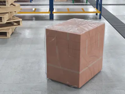 Transparent Cargo Pallet Cover 3D model