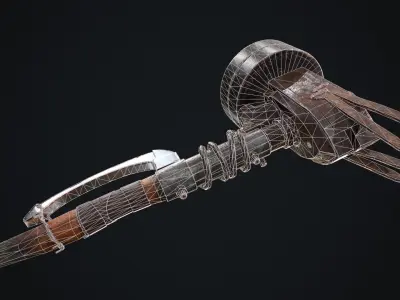 Hammer Low-poly 3D model purchase