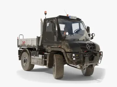 Unimog U423 rigged 3D model