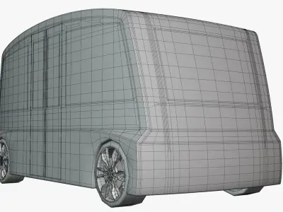 Shuttle minibus concept 3D model