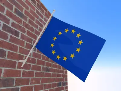 Flag of Europe 3D model