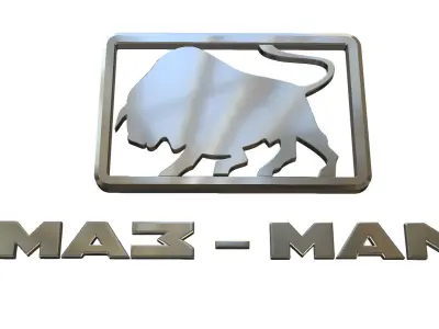 maz-man logo 3D model