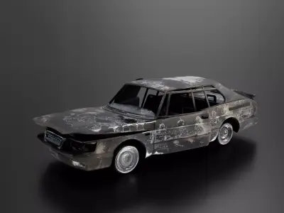 Abandoned car-08 3D print model