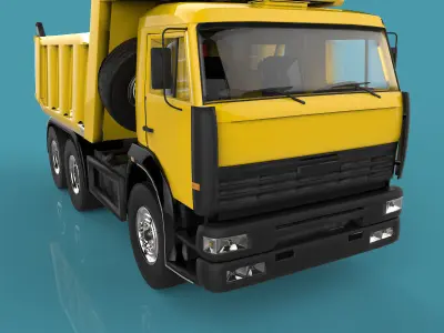 Truck dump 3D model by Deepocean