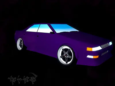 Automobile nissan car Free 3D model