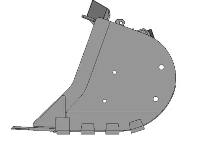 Bucket for mine loader XYWJ-6 3D model