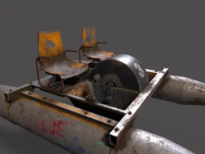Water Bike no 3 3D model
