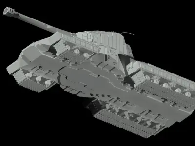 Sci-Fi EMC-Tank 3D model 3D model