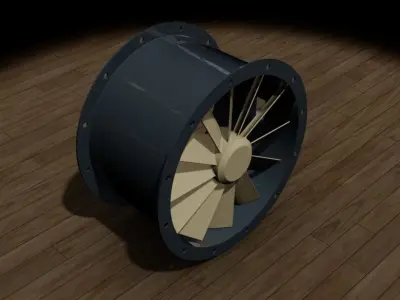 Direct Axial Fan Free 3D model