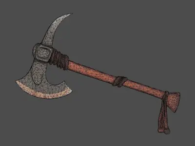 High Poly Detailed Arrow Quiver Fantasy 3D Model Low-poly 3D model