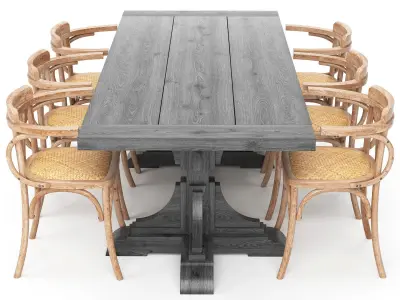 Dining set 02 3D model