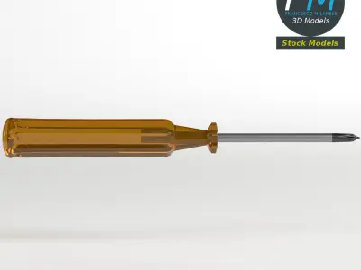 Cross section screwdriver 3D model